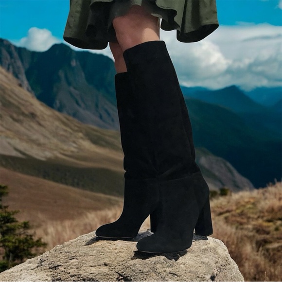 Sam Edelman BlackKnee High SuedeBoots